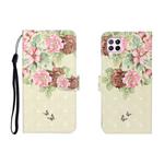 For Huawei P40 Lite 3D Colored Drawing Horizontal Flip Leather Case with Holder & Card Slot & Wallet(Big Flower Butterfly)