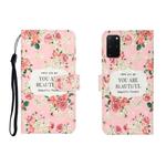 For Galaxy S20 Plus 3D Colored Drawing Horizontal Flip Leather Case with Holder & Card Slot & Wallet(Rose Flower)