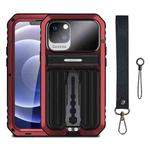 For iPhone 14 Plus Armor Life Waterproof Shockproof Splash-proof Dust-proof Phone Case (Red)