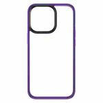 For iPhone 14 ROCK Guard Transparent Phone Case (Purple)