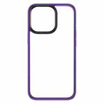 For iPhone 14 Pro ROCK Guard Transparent Phone Case(Purple)