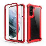 For Samsung Galaxy S21 5G Shockproof Space Phone Case(Red)