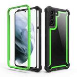 For Samsung Galaxy S21 5G Shockproof Space Phone Case(Black Green)