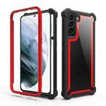 For Samsung Galaxy S21+ 5G Shockproof Space Phone Case(Black Red)
