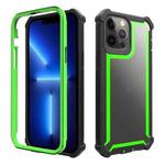For iPhone 13 Pro Shockproof Space Phone Case (Black Green)