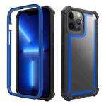 For iPhone 13 Pro Shockproof Space Phone Case (Black Blue)