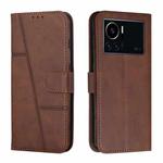 For Infinix Note 12 VIP Stitching Calf Texture Buckle Leather Phone Case(Brown)