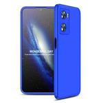 For OPPO A57 4G GKK Three Stage Splicing Full Coverage PC Phone Case(Blue)