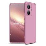 For vivo T1 5G / iQOO Z6 44W / T1 44W GKK Three Stage Splicing Full Coverage PC Phone Case(Rose Gold)