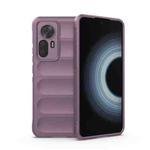 For Xiaomi Redmi K50 Ultra / Xiaomi 12T Magic Shield TPU + Flannel Phone Case(Purple)