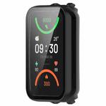 For OPPO Band 2 Tempered Glass Film PC Watch Case(Black)