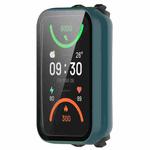 For OPPO Band 2 Tempered Glass Film PC Watch Case(Pine Green)