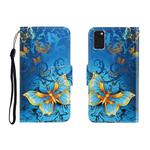 For Galaxy A41 Colored Drawing Horizontal Flip Leather Case with Holder & Card Slot & Wallet(Jade Butterfly)