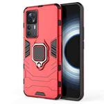 For Xiaomi Redmi K50 Ultra / Xiaomi 12T Magnetic Ring Holder PC + TPU Phone Case(Red)