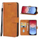 For OPPO K10x Leather Phone Case(Brown)