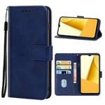 For vivo Y16 Leather Phone Case(Blue)