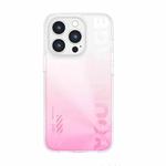 For iPhone 14 Pro WEKOME Gorillas Gradient Colored Phone Case(Pink)