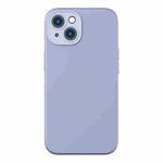 For iPhone 14 Baseus Liquid Silica Gel Magnetic Phone Case (Lavender Purple)