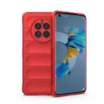 For Huawei Mate 50 Magic Shield TPU + Flannel Phone Case(Red)