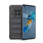 For Huawei Mate 50 Magic Shield TPU + Flannel Phone Case(Dark Grey)