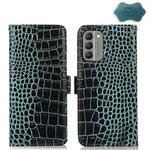 For Nokia G400 Crocodile Top Layer Cowhide Leather Phone Case(Green)