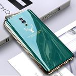 For OPPO Reno GKK PC + Solid Color Plating Protective Case(Green)
