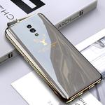 For OPPO Reno GKK PC + Solid Color Plating Protective Case(Grey)