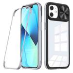 For iPhone 12 / 12 Pro 360 Full Body Sliding Camshield Phone Case(Black Grey)