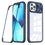 For iPhone 11 Pro Max 360 Full Body Sliding Camshield Phone Case (Blue)