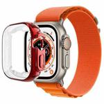 All-inclusive Plating TPU Protective Case For Apple Watch Ultra 49mm(Red)
