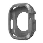 Three-proof TPU Carbon Fiber Protective Case For Apple Watch Ultra 49mm / Apple Watch Ultra 2 49mm(Grey)