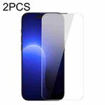 For iPhone 14 Pro 2pcs Baseus 0.4mm All-glass Corning Tempered Glass Film