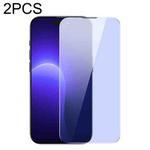 Baseus 2 PCS 0.4mm Corning Anti Blue-ray Tempered Glass Film For iPhone 14 Pro