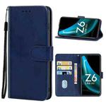 For vivo iQOO Z6 Lite Leather Phone Case(Blue)