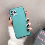 For iPhone 11 Shockproof TPU Transparent Protective Case(Green)