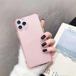 For iPhone 11 Shockproof TPU Transparent Protective Case(Pink)