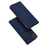 For Xiaomi Poco M4 5G DUX DUCIS Skin Pro Series Flip Leather Phone Case(Blue)