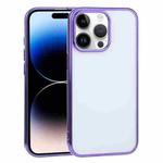 For iPhone 14 Pro Max Ultra-thin Electroplating TPU Phone Case (Purple)