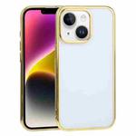 For iPhone 14 Ultra-thin Electroplating TPU Phone Case (Gold)