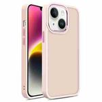 For iPhone 14 Plus Shield Skin Feel PC + TPU Phone Case (Pink)