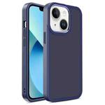 For iPhone 13 Shield Skin Feel PC + TPU Phone Case(Navy Blue)