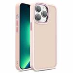 For iPhone 13 Pro Max Shield Skin Feel PC + TPU Phone Case (Pink)