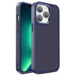 For iPhone 13 Pro Max Shield Skin Feel PC + TPU Phone Case (Navy Blue)