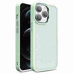 For iPhone 12 Pro Max Shield Skin Feel PC + TPU Phone Case(Matcha Green)
