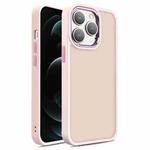 For iPhone 12 Pro Max Shield Skin Feel PC + TPU Phone Case(Pink)