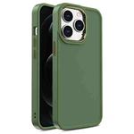 For iPhone 12 Pro Max Shield Skin Feel PC + TPU Phone Case(Dark Green)