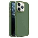 For iPhone 11 Pro Max Shield Skin Feel PC + TPU Phone Case (Dark Green)