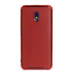 For Xiaomi Redmi 8A Shockproof TPU Transparent Protective Case(Red)