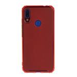 For Xiaomi Redmi Note 7 Shockproof TPU Transparent Protective Case(Red)