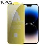 For iPhone 14 Pro 10pcs WEKOME 9D Curved Privacy Tempered Glass Film